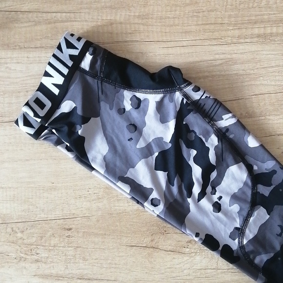 Nike Camo Print Boys Leggings - Picture 3 of 8